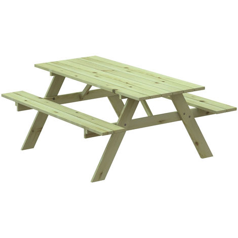 Mesa picnic madera
